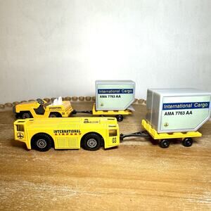 Vintage Welly International Airport Diecast Vehicle Set 6 Piece Lot